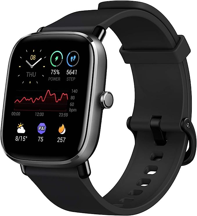 Amazfit GTS 2 Mini Smart Watch GPS Fitness Tracker For Men Mulheres Alexa embutida mais de 70 modos esportivos monitor de sono com frequencia cardiaca de oxigenio no sangue black
