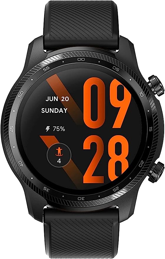 TicWatch Pro 3 Ultra GPS smartwatch relogio inteligente Wear OS Qualcomm SDW4100 Monitor de saude e de atividades fisicas 3 45 Dias Duracao da bateria GPS NFC Ritmo Cardiaco Sleep Tracking IP68 1