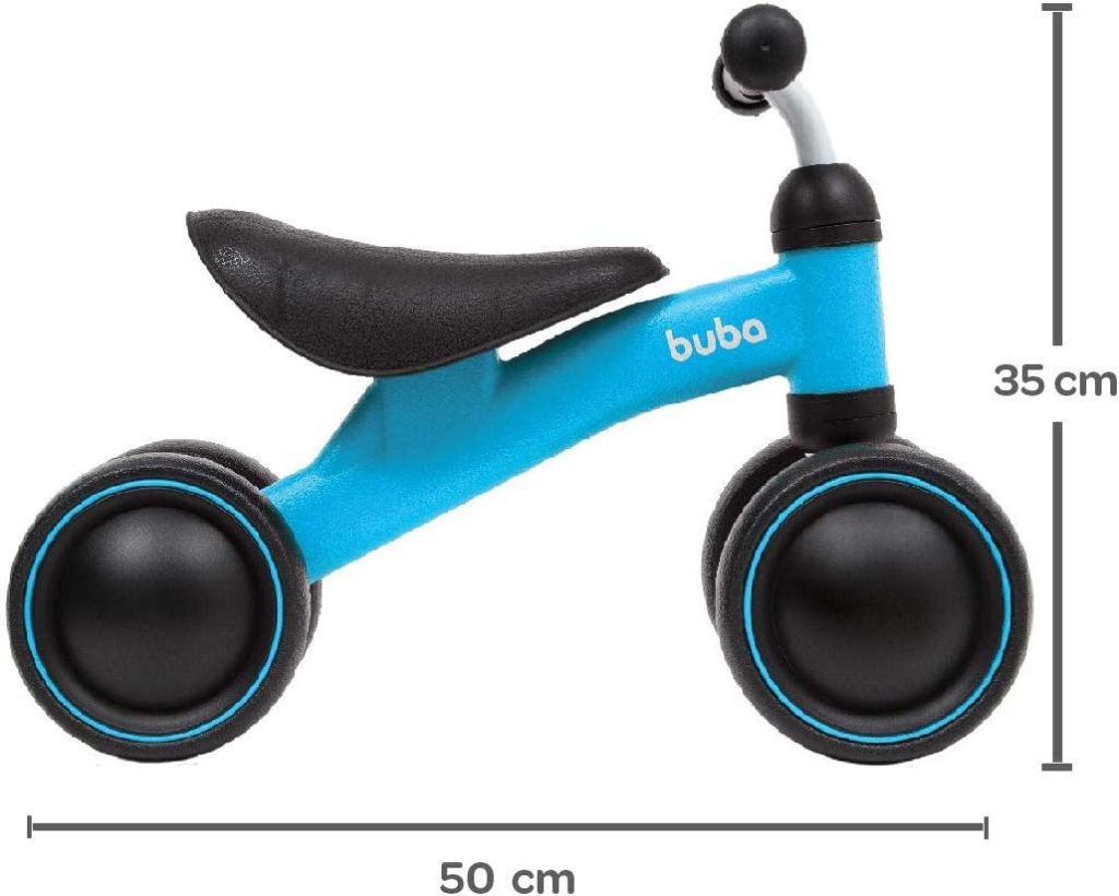 bicicleta de equilibrio 4 rodas sem pedal buba com medidas