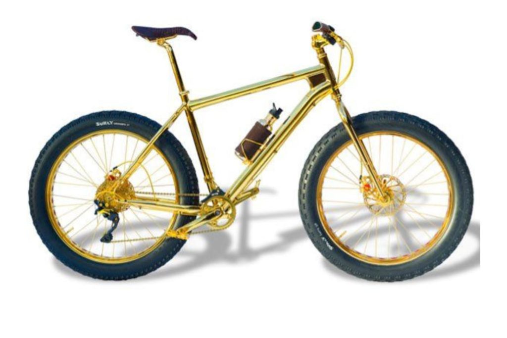 bicicleta de ouro mountain bike mais cara do mundo 1 milhao de dolares