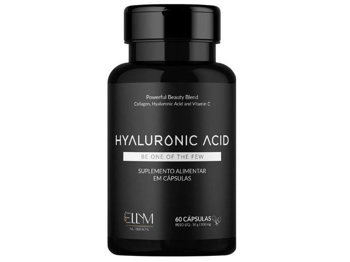 Hyaluronic Acid 60 Capsulas Ellym Nutrition Acido Hialuronico Colageno Hidrolisado Vitamina C Suplemento Anti Idade Nutricional edited 1