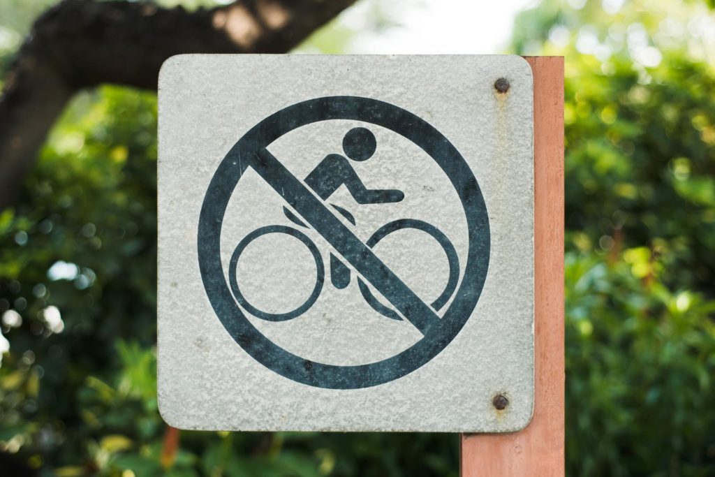 Proibido andar de bicicleta Onde nao pode 1