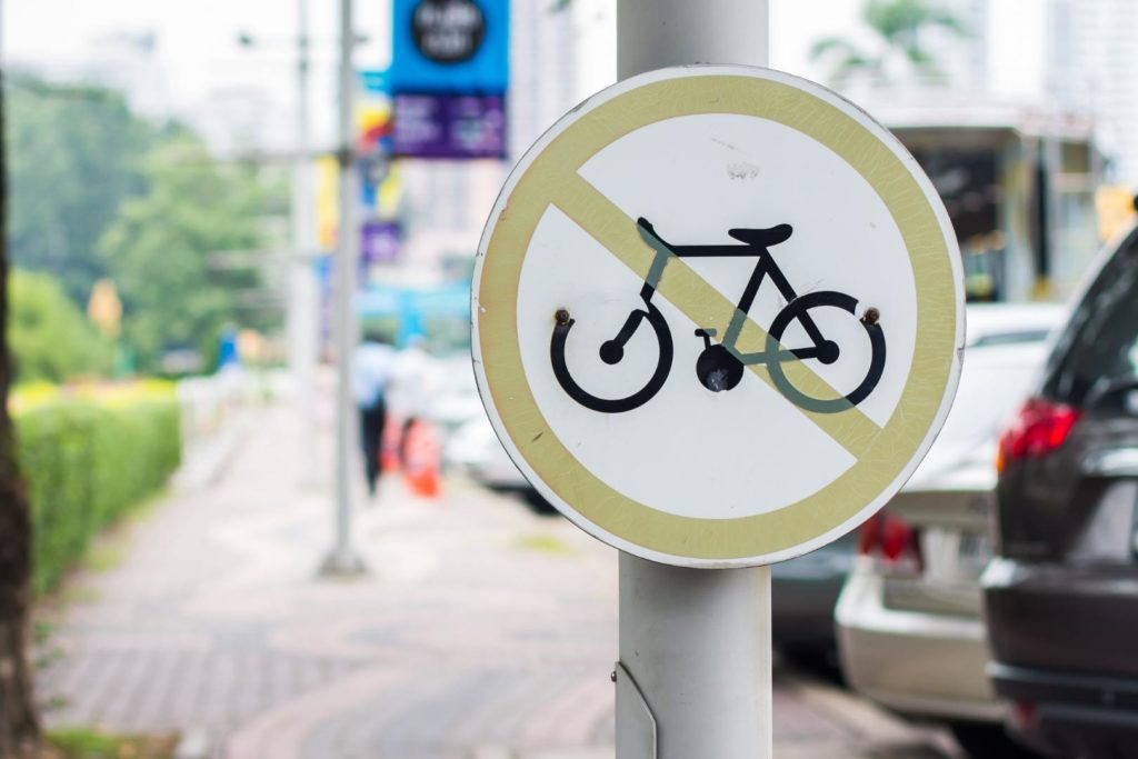 Proibido andar de bicicleta Onde nao pode 2