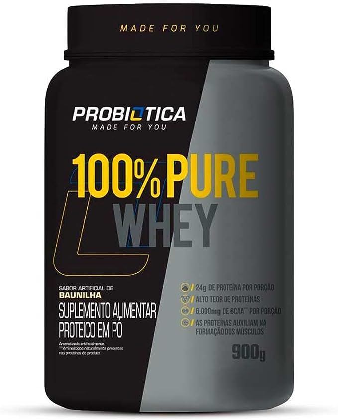100 Pure Whey Probiotica Baunilha 900 G
