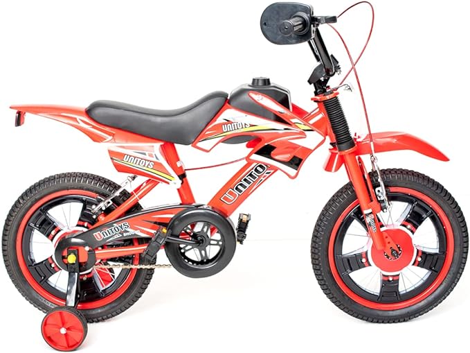 Bicicleta Moto Cross Uni Toys Vermelha Aro 14