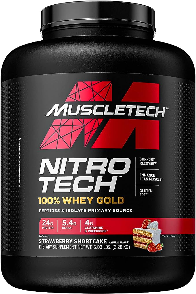 Nitro Tech 100 Whey Gold 251Kg Sabor Strawberry Muscle Tech