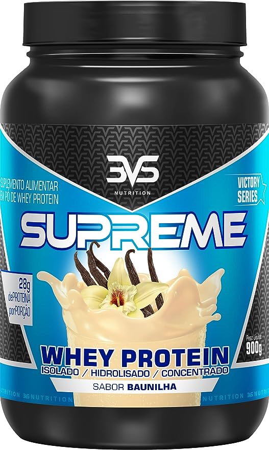 Whey Supreme 3W 900g 3VS Nutrition Sabor Baunilha
